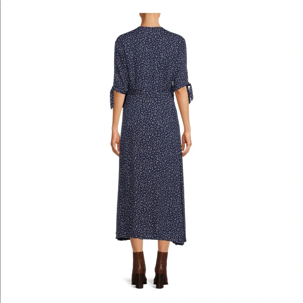 Maternity Print Wrap Dress for Women - Picture 3 of 6